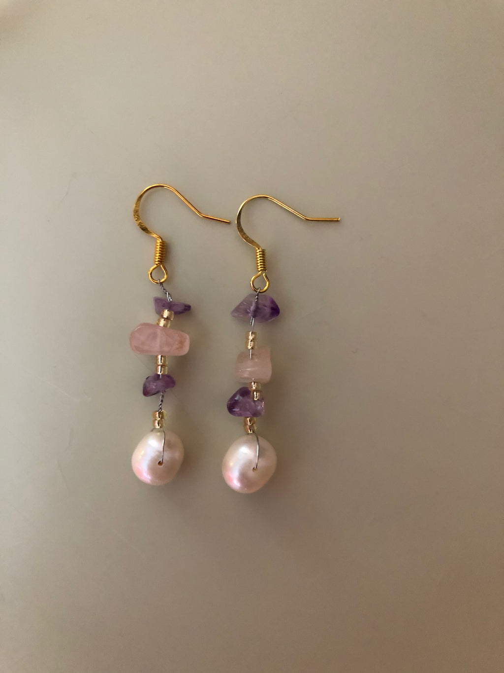 Aurora Améthyste - elegant earrings