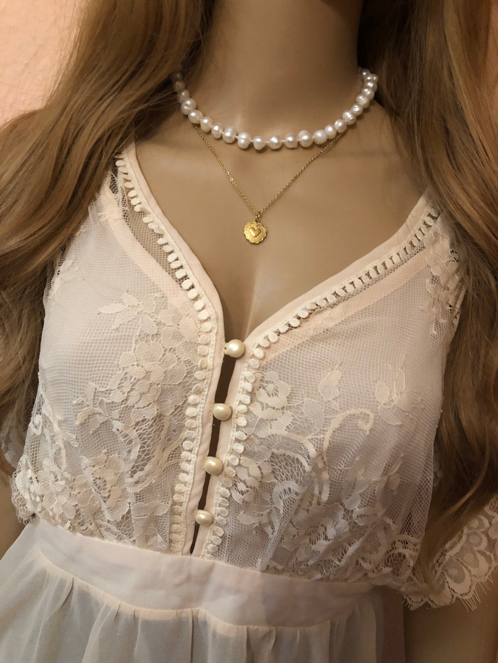 Elfenherz- Vintage-Stil Herz-Halskette Edelstahl | Romantisch & zart